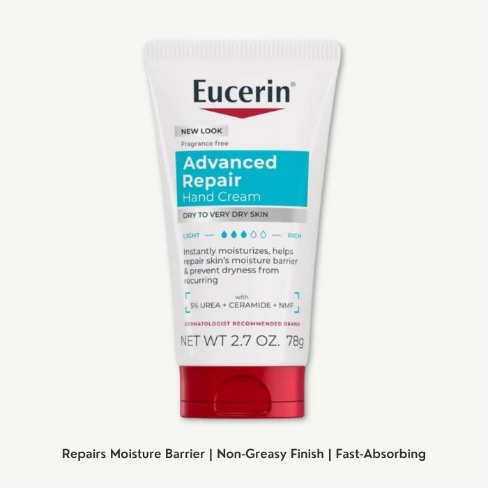 Eucerin, Advanced Repair Hand Creme, Fragrance Free, 2.7 Oz 78 G