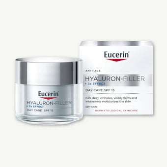 compare product Eucerin Anti-Aging Hyaluron Filler Day Cream for Dry Skin SPF15+, 50ml