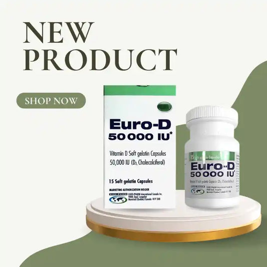 Euro D 50,000 IU Vitamin D3, 15 softgels
