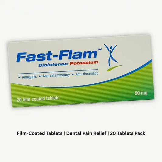 Fast-Flam 50mg Diclofenac Potassium 20 Tablets