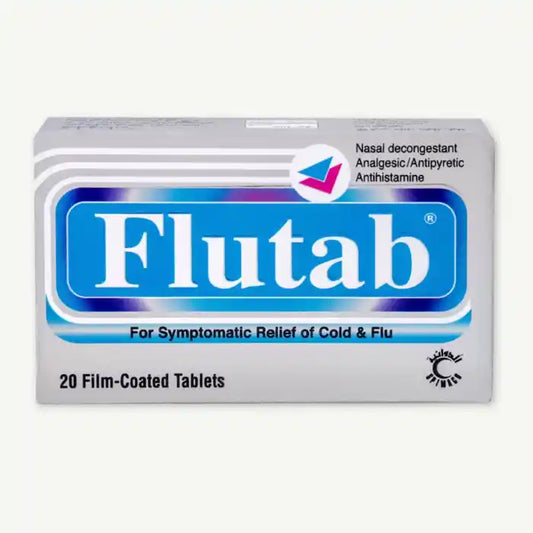 Flutab for Cold & Flu Relief, 20 Tablets