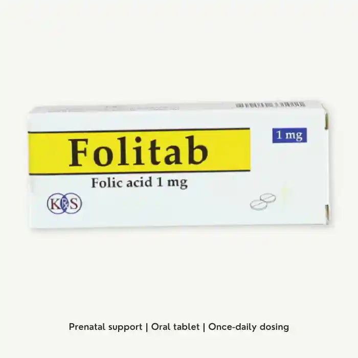 Folitab Folic Acid, 1mg