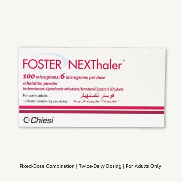 Foster Nexthaler 100/6mcg Inhalation, 120 Pieces