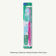 GUM Original White Pink Medium Toothbrush with Cover, 1 Piece