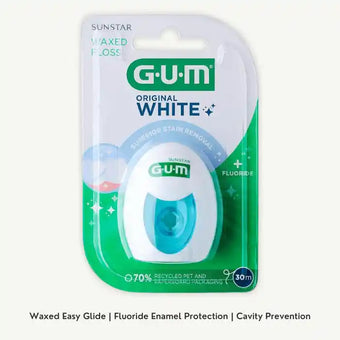 compare product GUM Original White Waxed Dental Floss with Fluoride (30m), 1 Piece