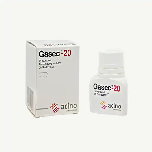 Gasec 20mg Omeprazole Proton Pump Inhibitor, 14 Capsules