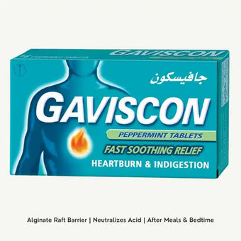 compare product Gaviscon Peppermint 500mg Chewable Tablets, 24 Tablets