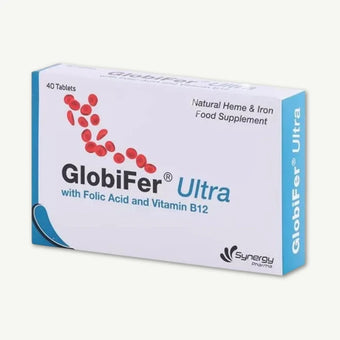 compare product Globifer Ultra Iron Supplement with Folic Acid & Vitamin B12, 40 Tablets