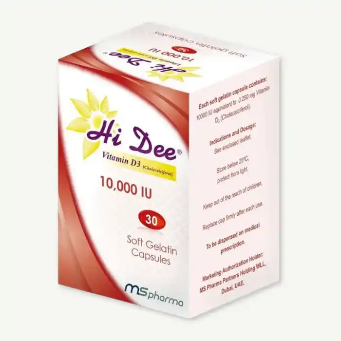 Hi Dee 10,000 IU Vitamin D3 Supplement, 30 softgels