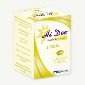 compare product Hi Dee 5,000 IU Vitamin D3 Supplement, 30 softgels
