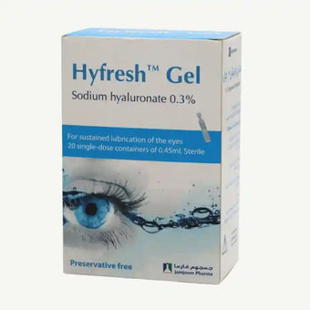compare product Hyfresh 0.3% Sodium Hyaluronate Sterile Lubricating Eye Gel, 20x0.45ml