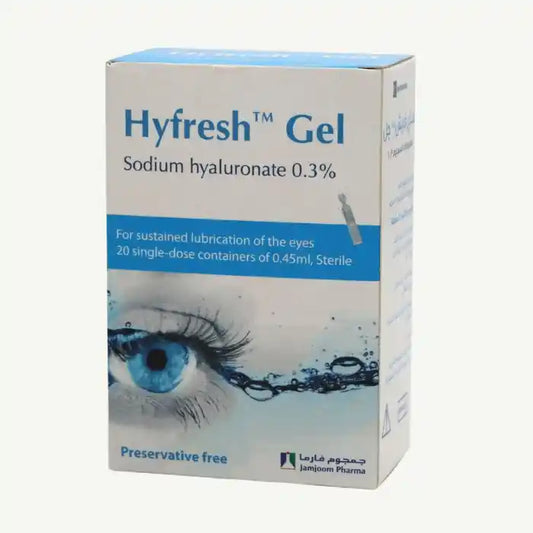 Hyfresh 0.3% Sodium Hyaluronate Sterile Lubricating Eye Gel, 20x0.45ml