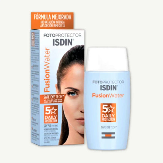 Isdin Fotoprotector Hypoallergenic & Water-Resistant Fusion Sunscreen for Sensitive Skin SPF50+, 50ml