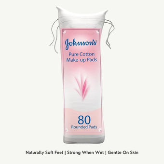 compare product Johnson's Pure Cotton Make-up Pads, 80 Pads