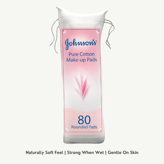 Johnson's Pure Cotton Make-up Pads, 80 Pads