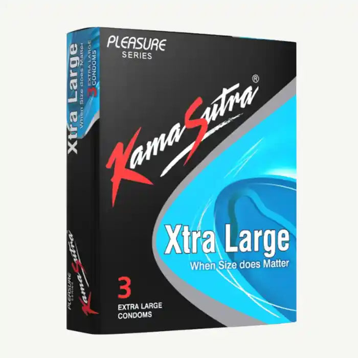 Kama Sutra Pleasure Series XL Condoms, 3 Pieces