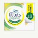 Lil-Lets Organic Ultra Thin Pads with Wings Normal, 10 pads