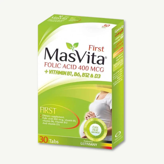Masvita Folicacid 400 mcg Tablets, 30 Tablets