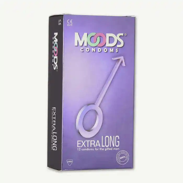 Moods Extra Long Condoms, 12 Pieces