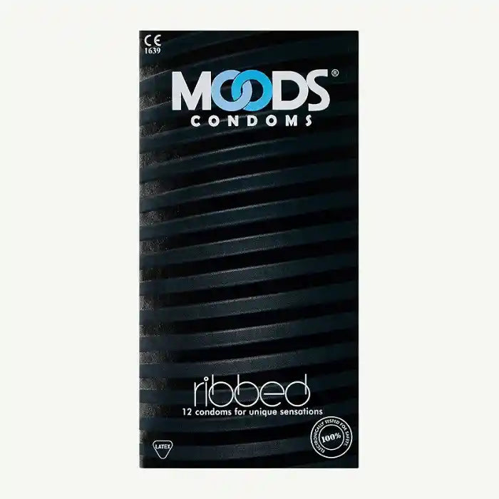 Moods Premium Ribbed Condoms 12 Pieces