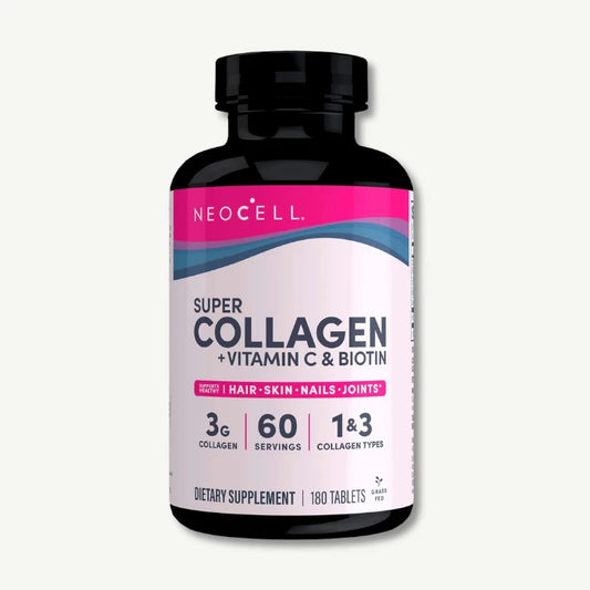 Neocell 3g Super Collagen Supplement with Vitamin C & Biotin for Skin, Hair, Nails & Joints Health, 180 Tablets