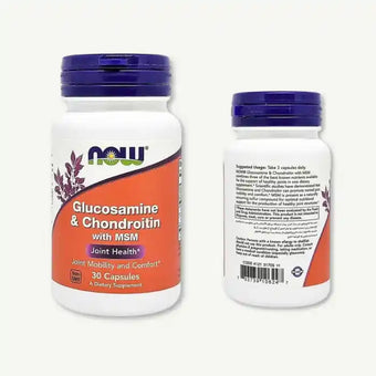 compare product Now Glucosamine and Chondroitin Supplement with MSM for Joint Health, 30 Capsules