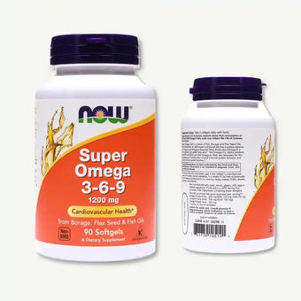 compare product Now Super Omega 3-6-9 Cardiovascular Support Supplement, 90 softgels