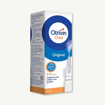 compare product Otrivin 0.05% Child Nasal Decongestant Spray, For Ages 1-11, 10ml