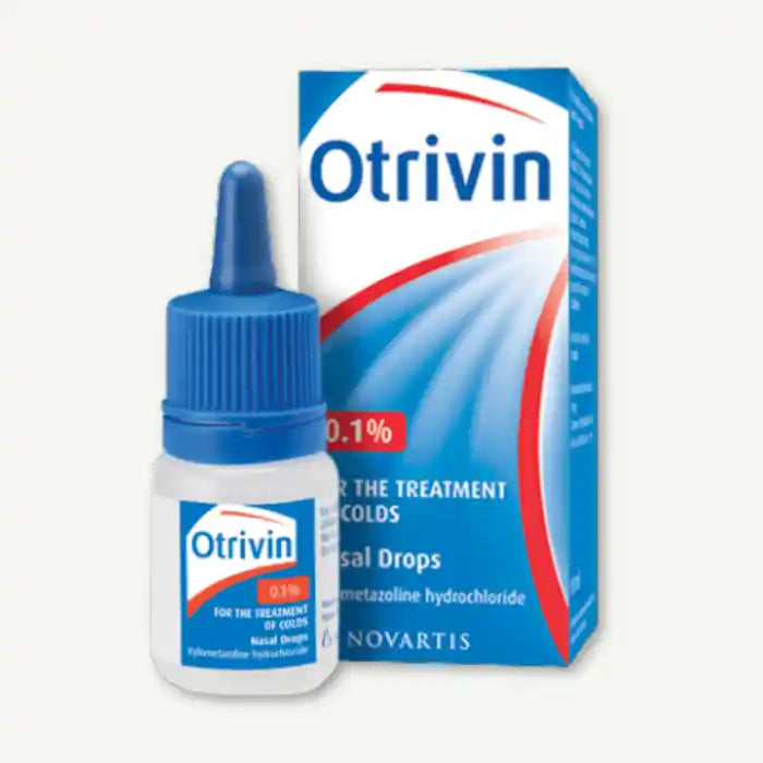 Otrivin Original 0.1% Xylometazoline Hydrochloride Nasal Drops, 10ml