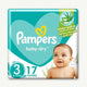Pampers Baby-Dry Diapers, Size 3, 6-10 kg, 17 Diapers