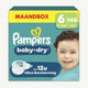 Pampers Baby-Dry Extra Large Diapers Size 6 (13+ kg)