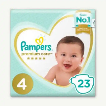 compare product Pampers Premium Care Maxi Diapers Size 4 (9-14 kg), 23 Pieces