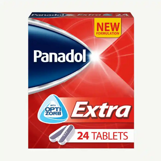 Panadol Extra With Optizorb For Tough Pain Relief, 24 Tablets