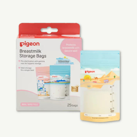 Pigeon Assorted 125ml Breast Milk Storage Bags, 25 Pieces