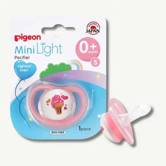 compare product Pigeon Mini Light Pacifier Single Medium Size Assorted