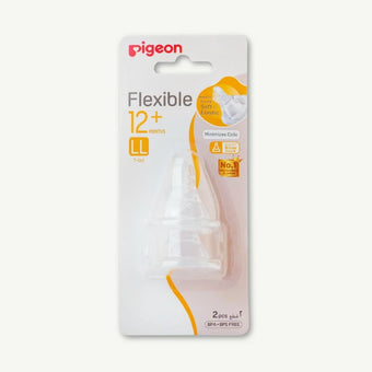 compare product Pigeon Nipple Flexible 12+ LL Y-Cut, 2 Pieces