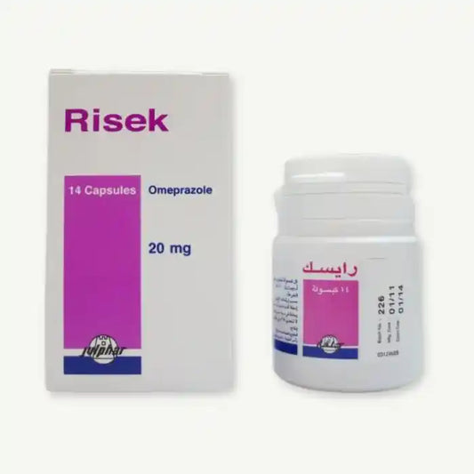 Risek 20mg Omeprazole, 14 Capsules