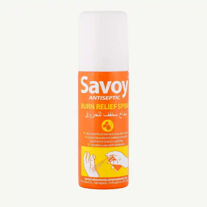 Savoy Antiseptic Burn Relief Spray, 50ml
