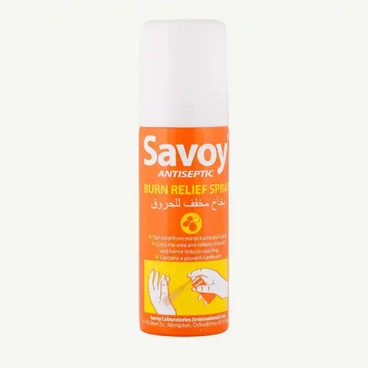 Savoy Antiseptic Burn Relief Spray, 50ml