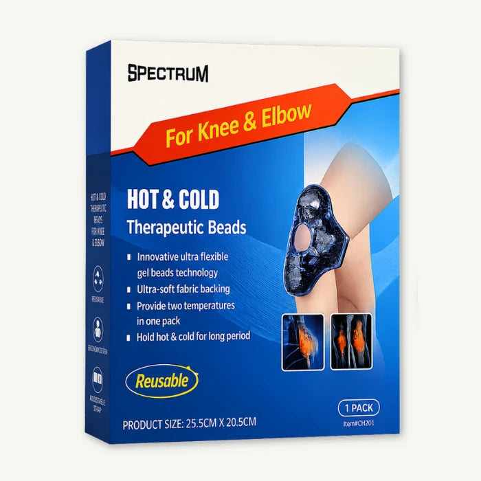 Spectrum for Knee & Elbow Hot and Cold Therapeutic Beads, 25.5cmx20.5cm