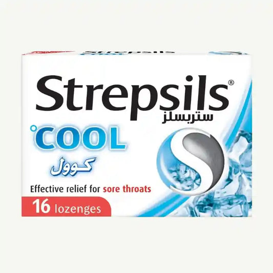 Strepsils Cool, Soothing Effective Relief Lozenges for Sore Throats, 16 Lozenges