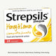 Strepsils Honey and Lemon Soothing Effective Relief Lozenges for Sore Throats, 24 Lozenges