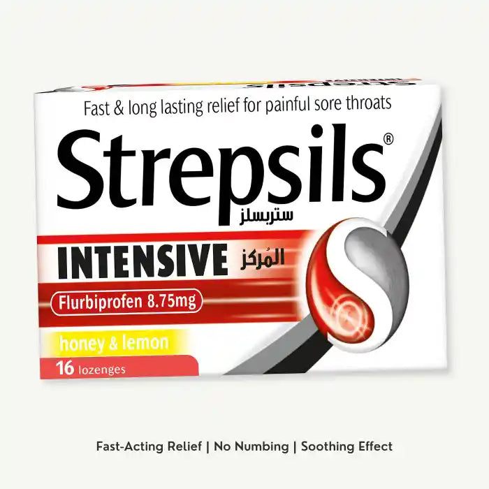 Strepsils Intensive Honey & Lemon Lozenges, 16 Lozenges