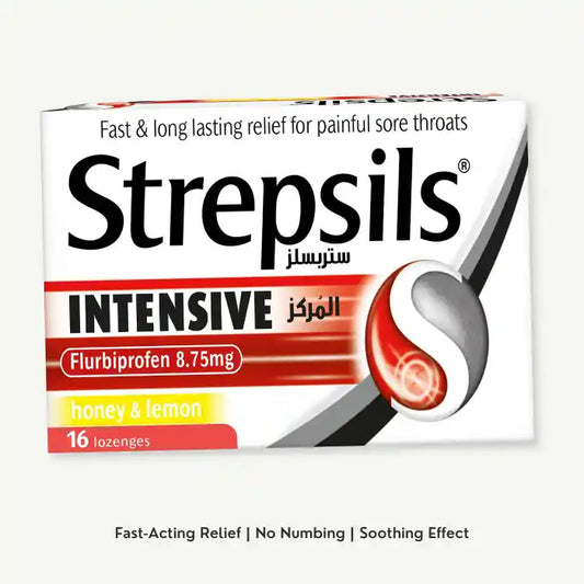 Strepsils Intensive Honey & Lemon Lozenges, 16 Lozenges