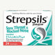 Strepsils Menthol Soothing Effective Relief Lozenges for Sore Throats & Blocked Nose, 24 Lozenges
