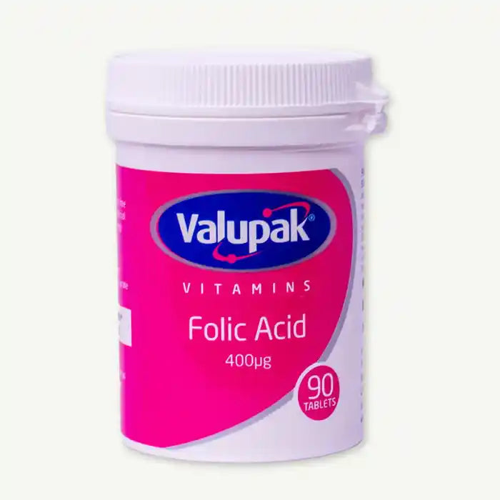 Valupak Folic Acid 400ug Tablets 90's