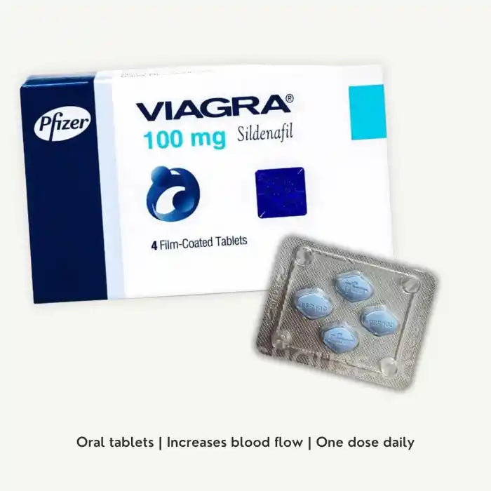 Viagra 100mg Sildenafil 4 Tablets