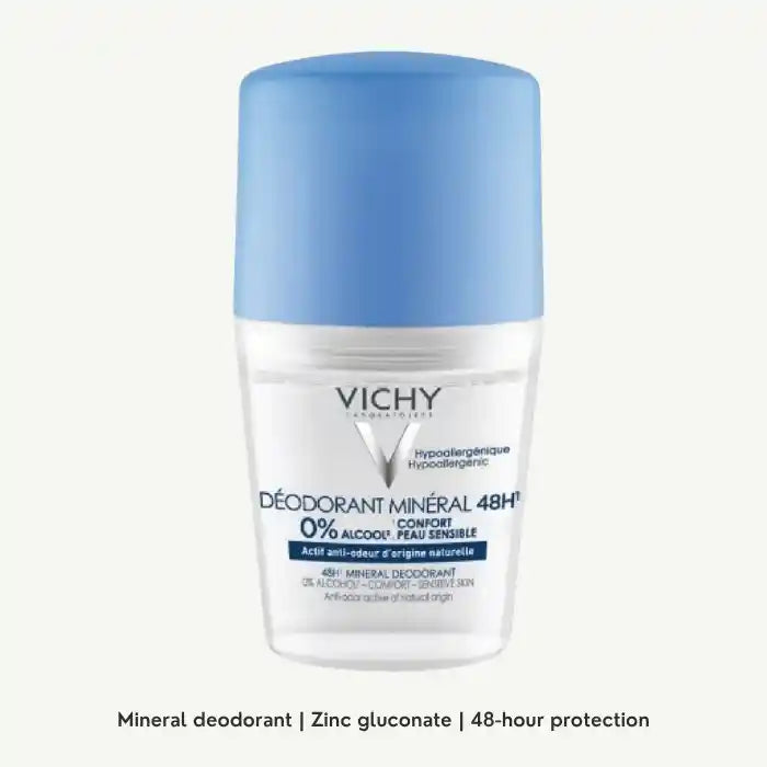 Vichy 48 Hours Mineral Aluminum Free Deodorant, 50ml