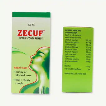 compare product Zecuf Herbal Cough Syrup - sugar free 100 ml