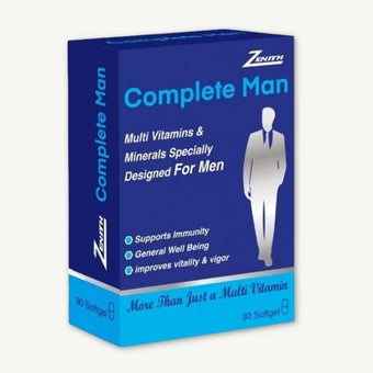 compare product Zenith Complete Man Multi Vitamin & Minerals Specially Designed For Men 30 Softgel